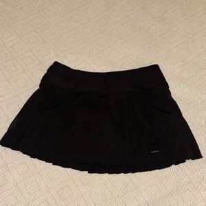 Mondetta Performance + Luxury Black Women’s Tennis Skirt with Built-In Shorts